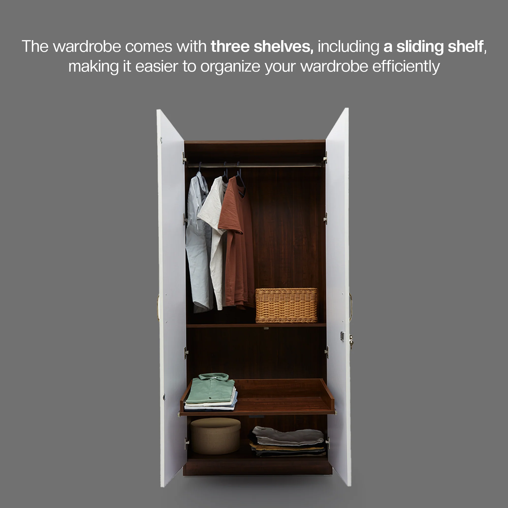 Green Soul Arthur 2-Door Wardrobe - Image 38