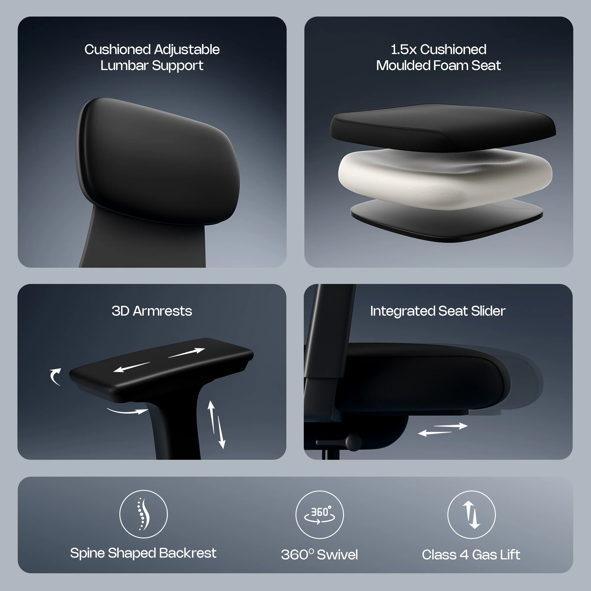 Green Soul Cosmos Superb Ergonomic Office Chair - Image 21