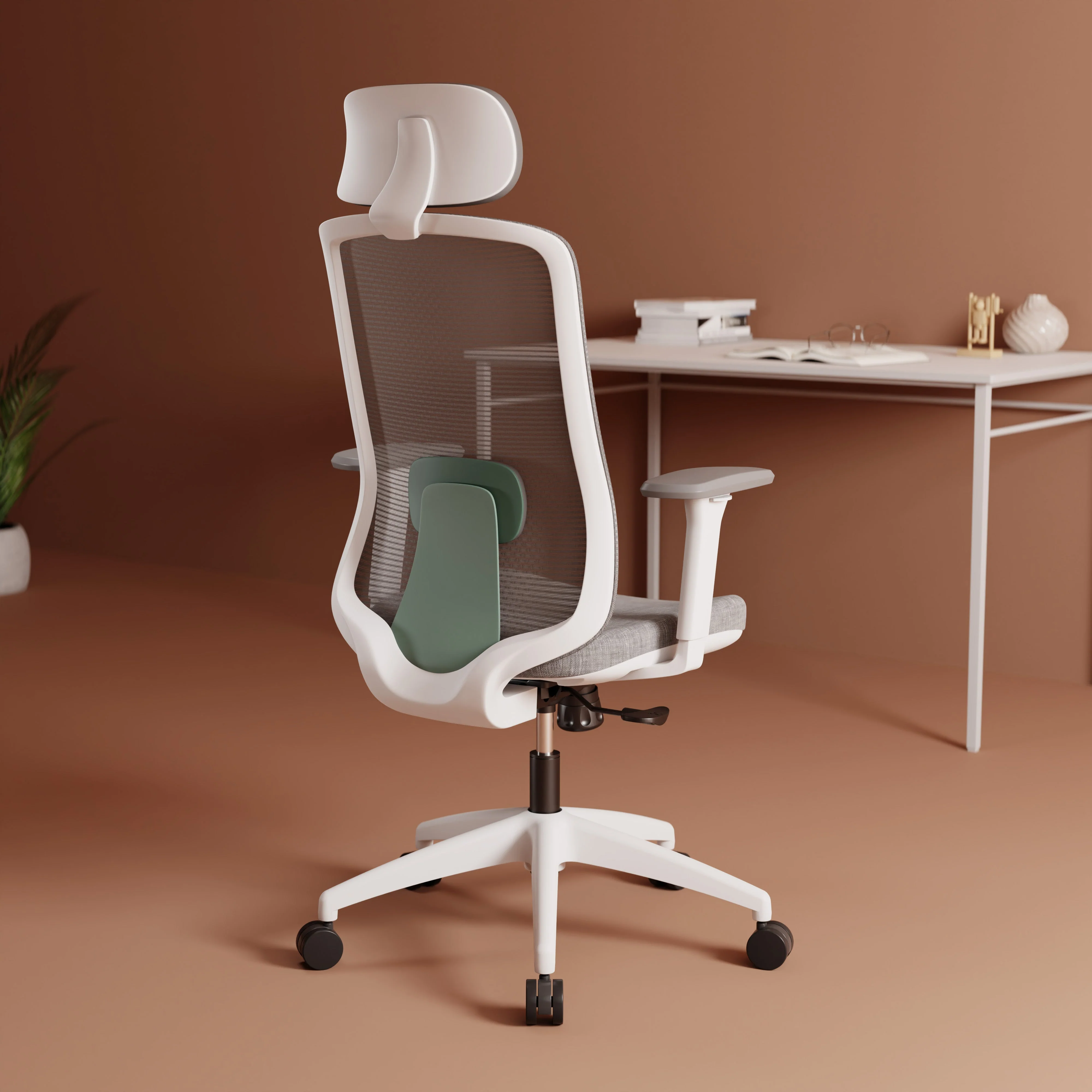 Green Soul Renewed Cosmos High Back Premium Office Chair Grey - Image 4