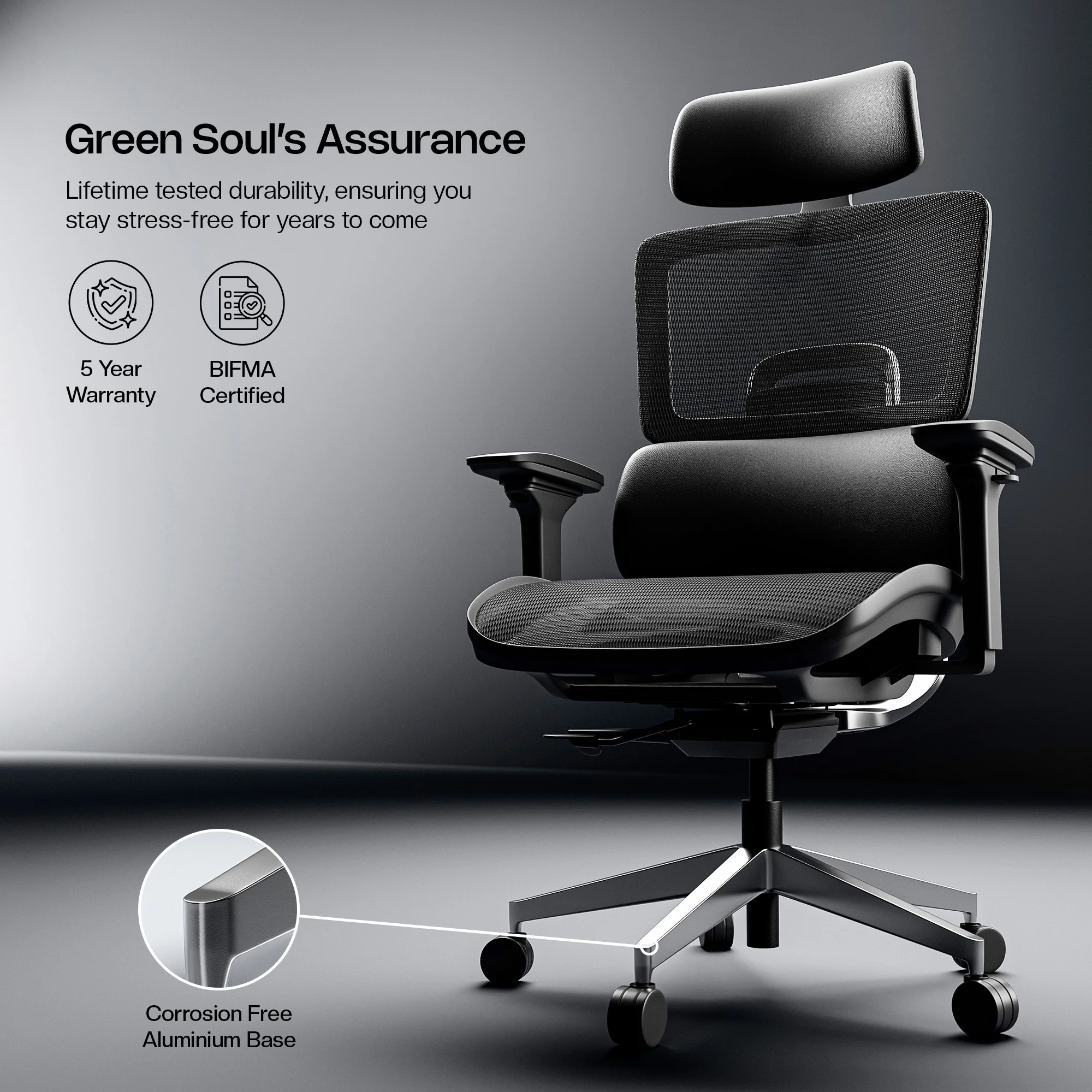 Green Soul Renewed Icon Pro Premium Ergonomic Office Chair - Image 13