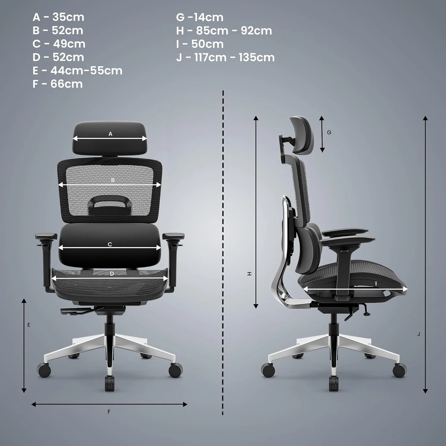 Green Soul Renewed Icon Pro Premium Ergonomic Office Chair - Image 34