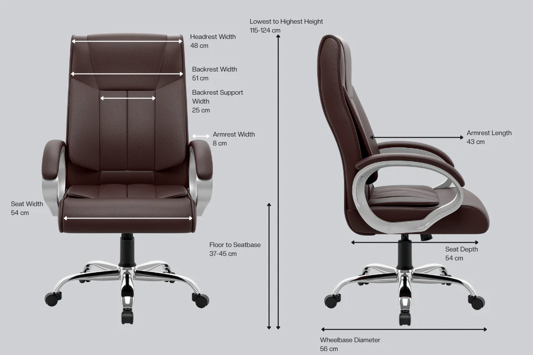 Green Soul Renewed Kiev Orthopedic Boss Office Chair (Leatherette) - Image 10