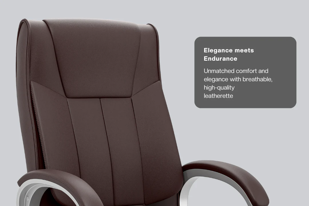 Green Soul Renewed Kiev Orthopedic Boss Office Chair (Leatherette) - Image 11