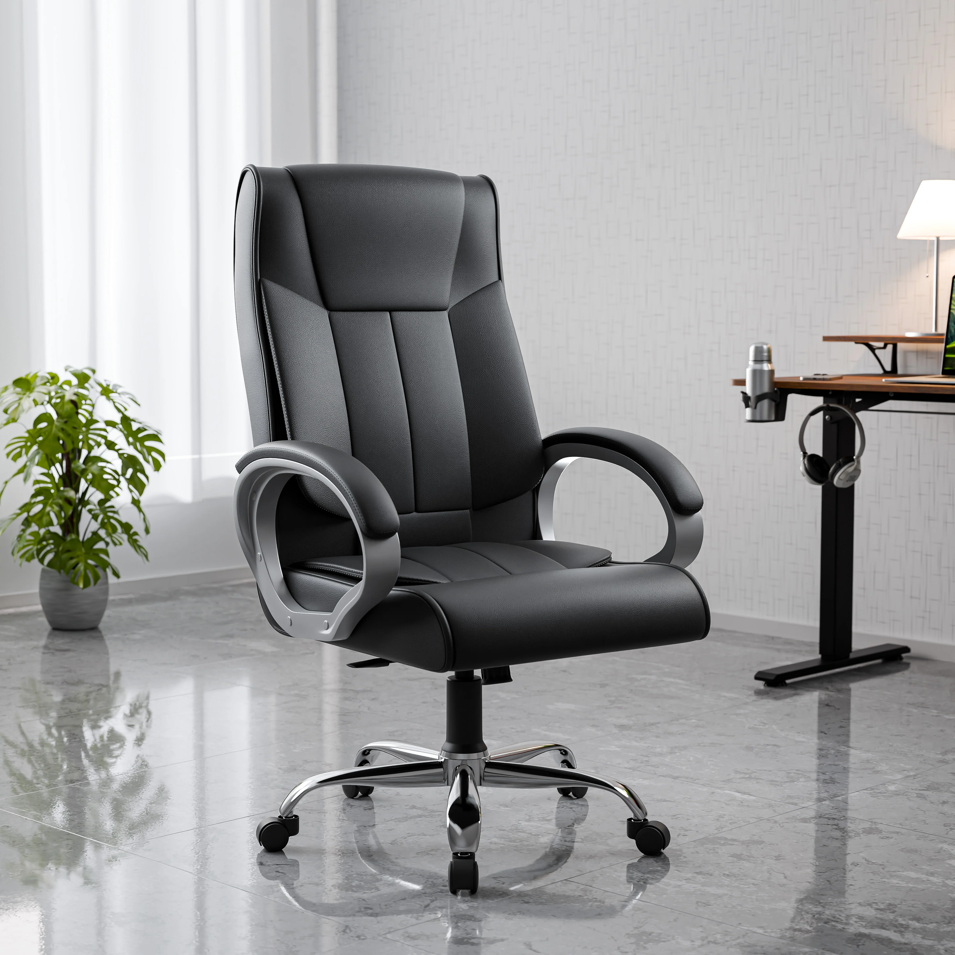 Green Soul Renewed Kiev Orthopedic Boss Office Chair (Leatherette) - Image 12