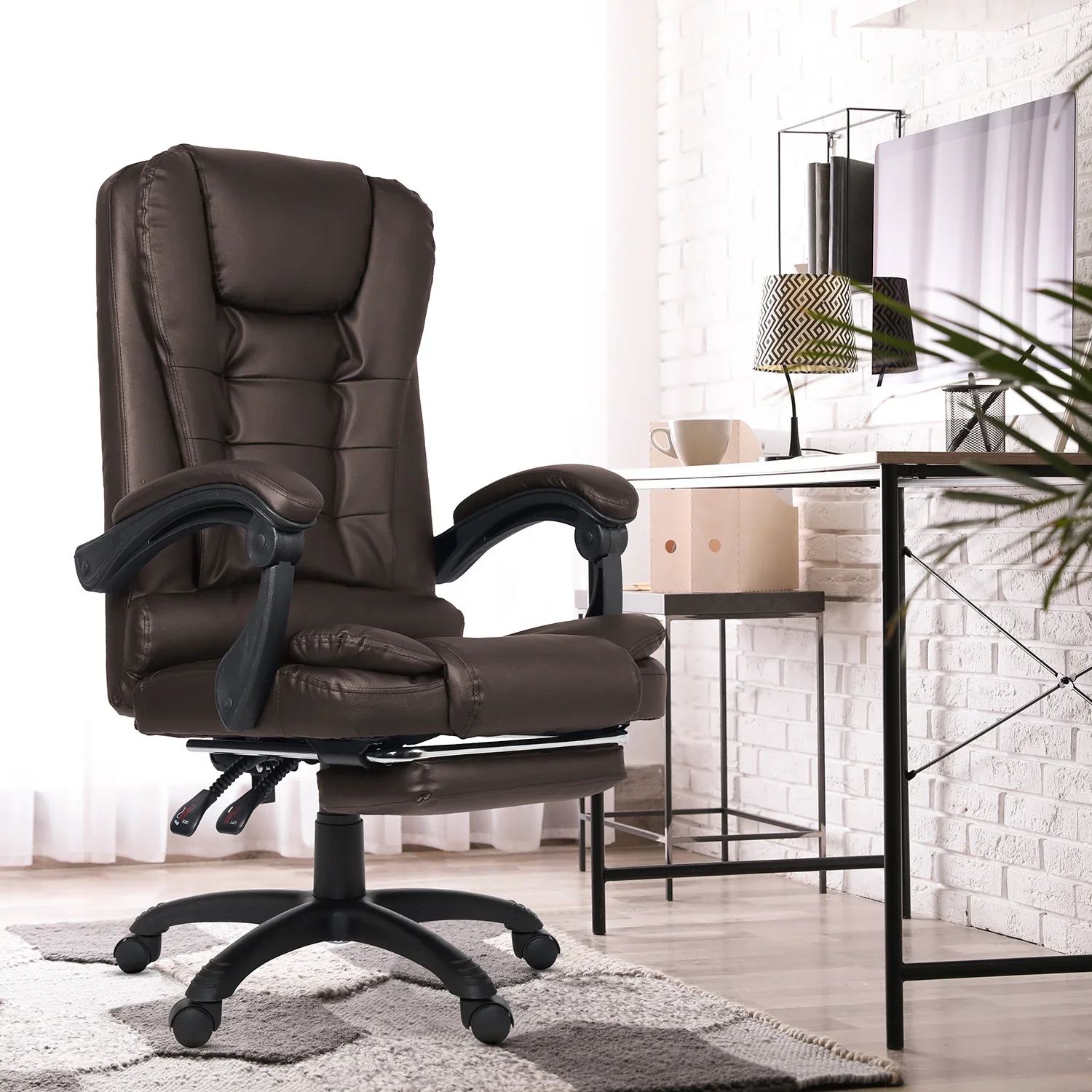 Green Soul Renewed Urbane Pro Leatherette Executive Chair - Image 29