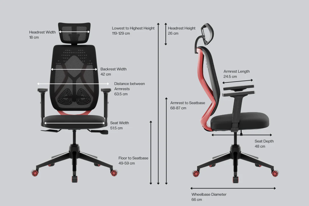 Green Soul Renewed Zodiac Pro High Back Mesh Gaming Chair - Image 21