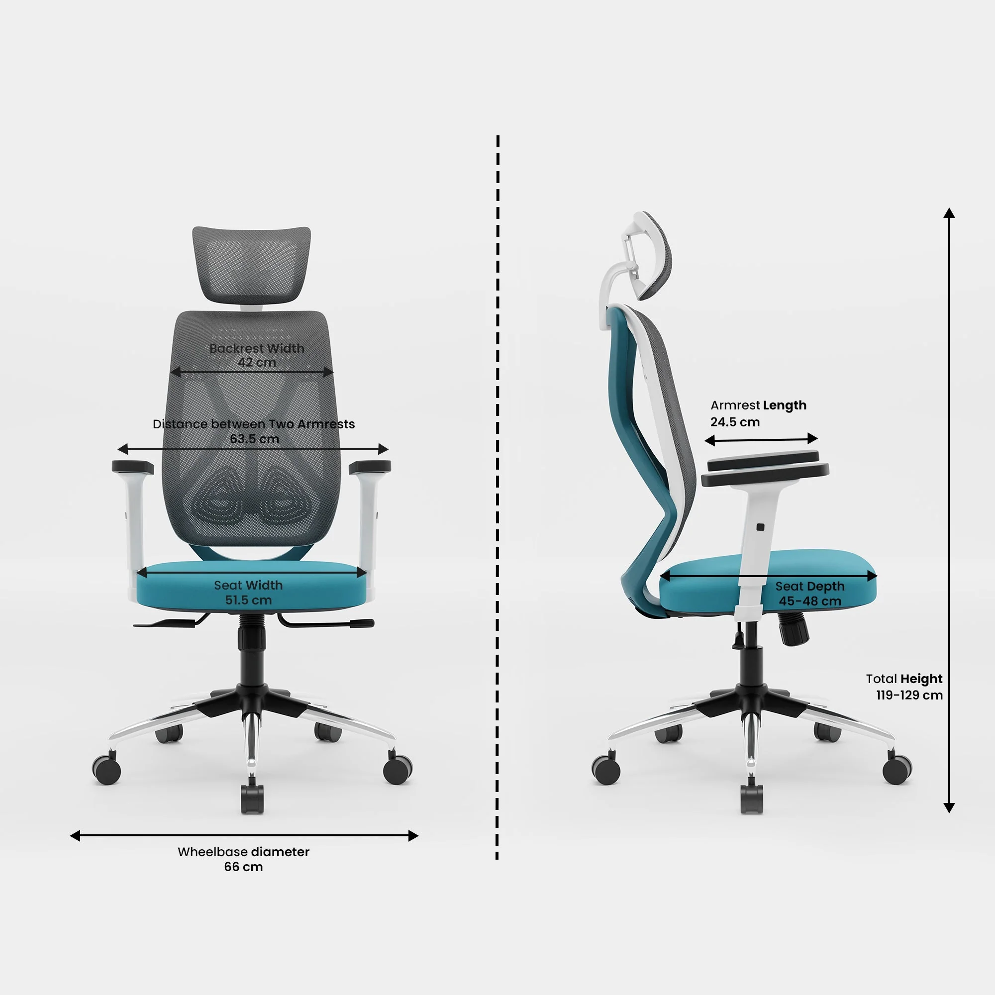 Green Soul Zodiac Pro Series High Back Mesh Office Chair - Image 20