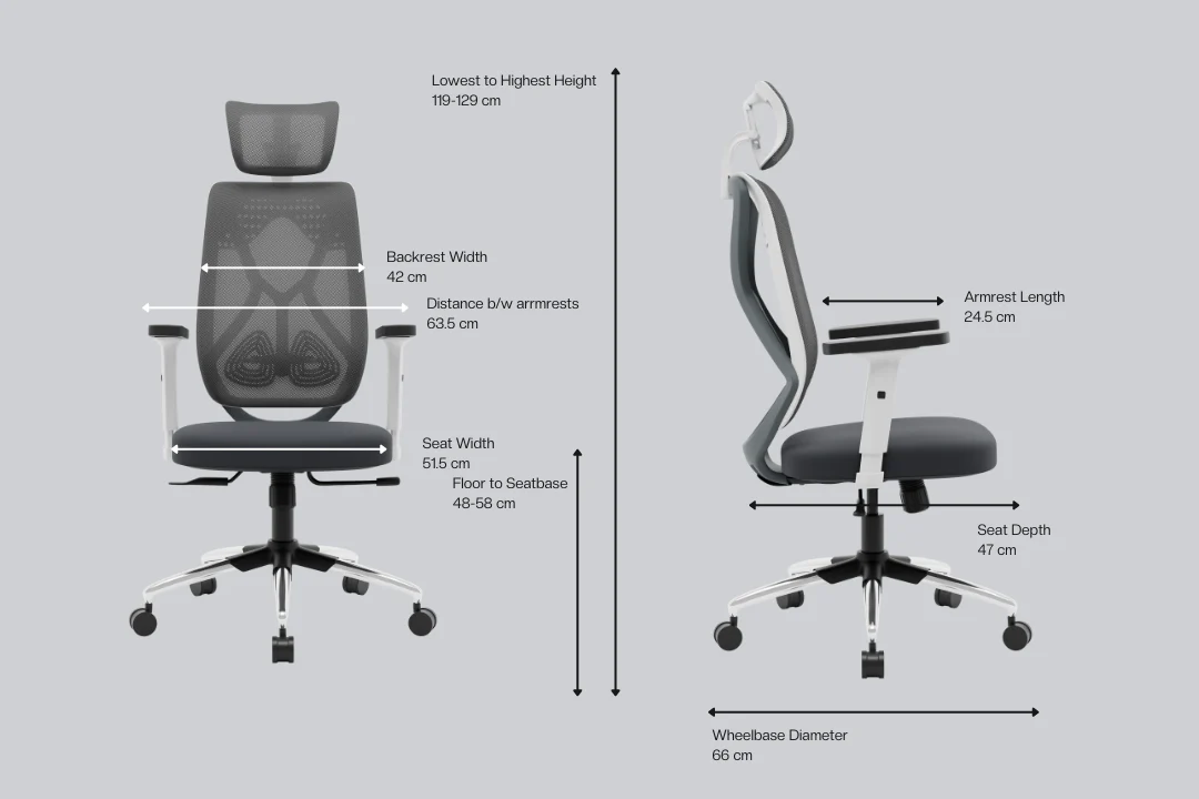 Green Soul Zodiac Pro Series High Back Mesh Office Chair - Image 31