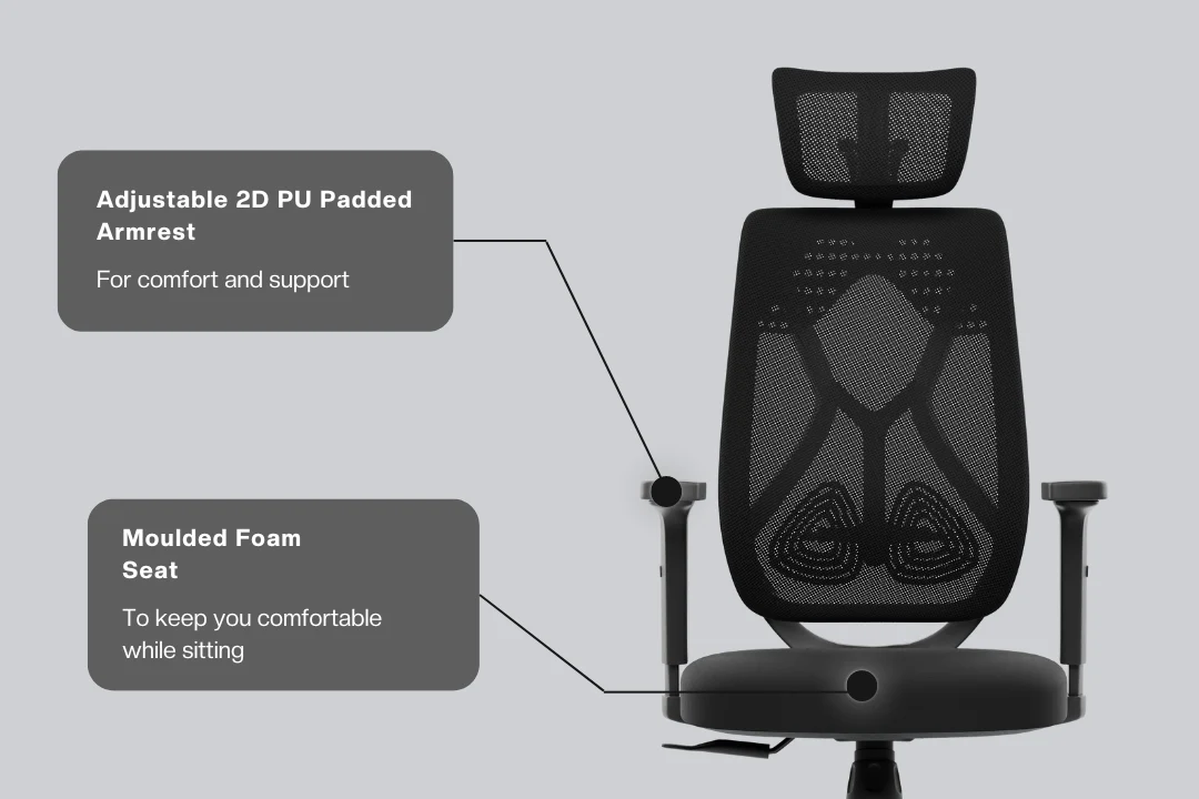 Green Soul Zodiac Pro Series High Back Mesh Office Chair - Image 56