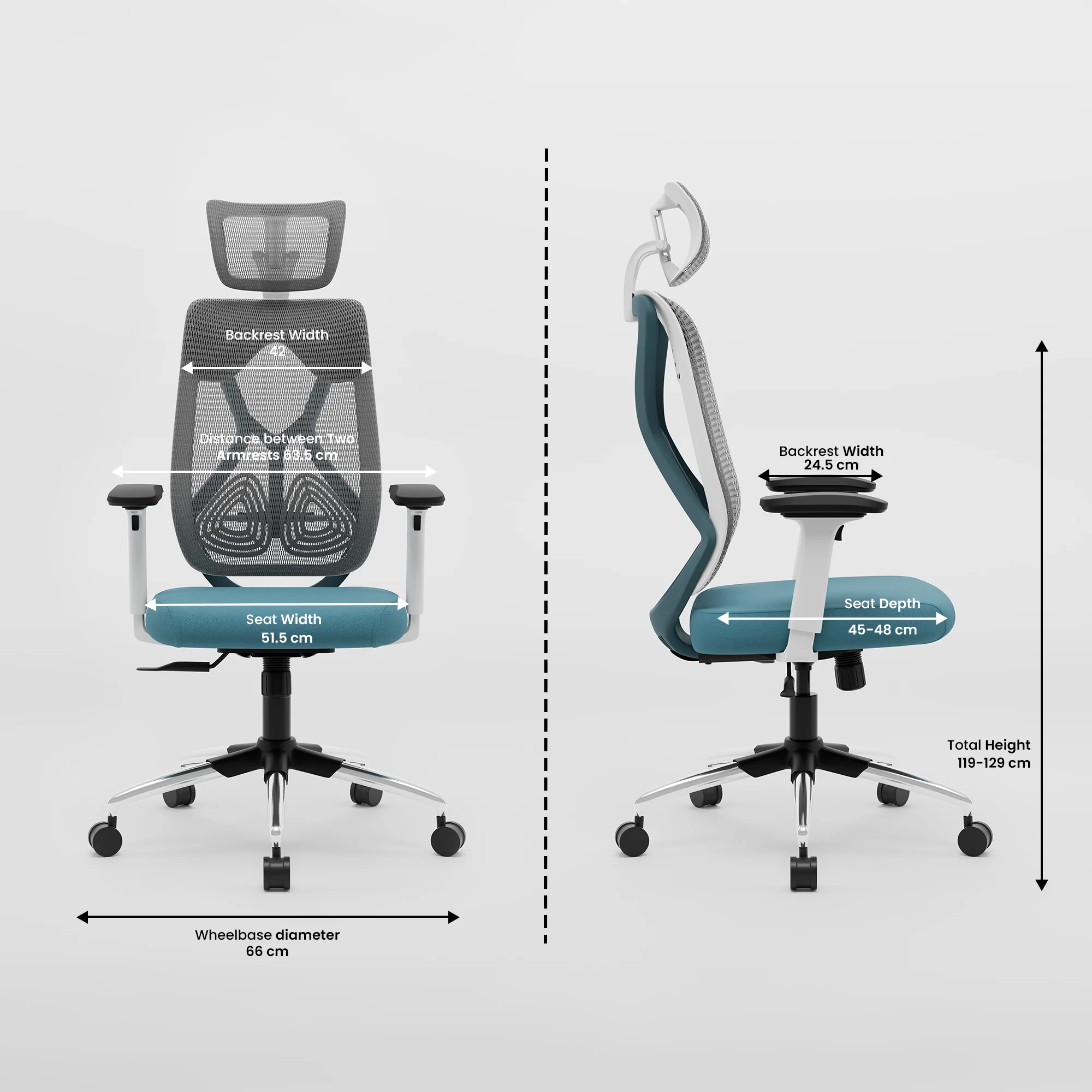 Green Soul Zodiac Pro Series High Back Mesh Office Chair - Image 70