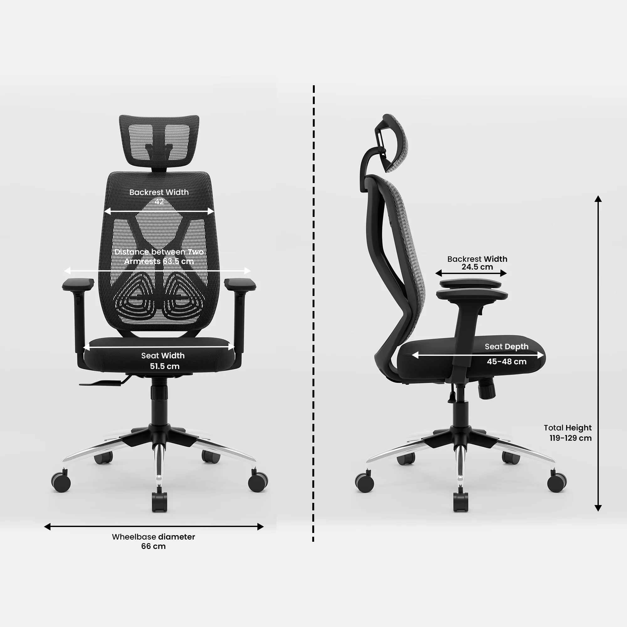 Green Soul Zodiac Pro Series High Back Mesh Office Chair - Image 77