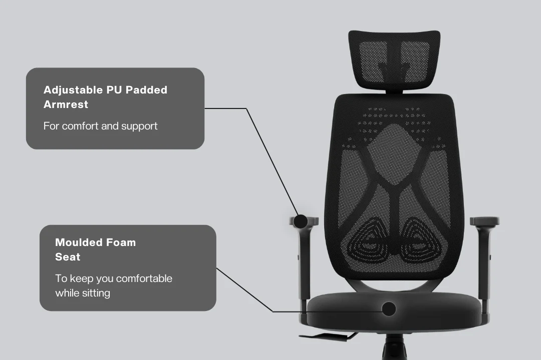 Green Soul Zodiac Pro Series High Back Mesh Office Chair - Image 10
