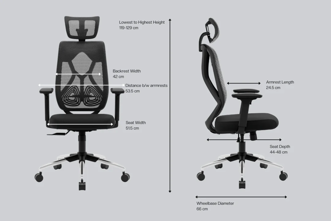 Green Soul Zodiac Pro Series High Back Mesh Office Chair - Image 82
