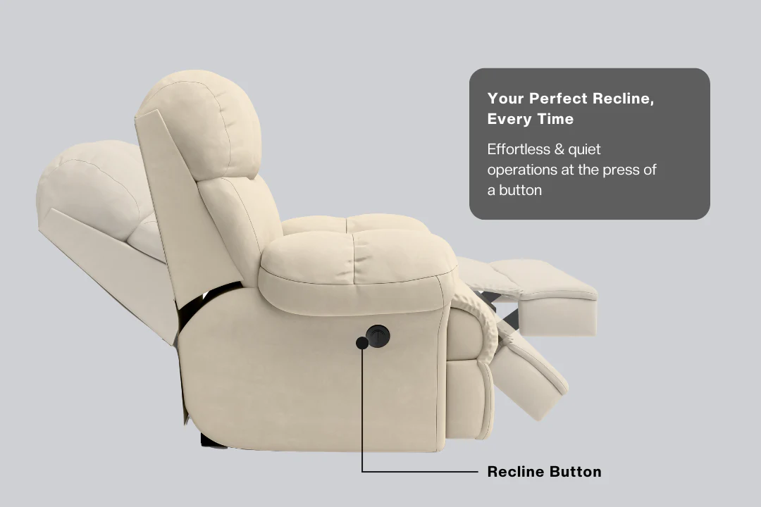 Green Soul Shangri-La Rocking, Revolving and Recline Single Seater Electric Recliner Sofa - Image 19