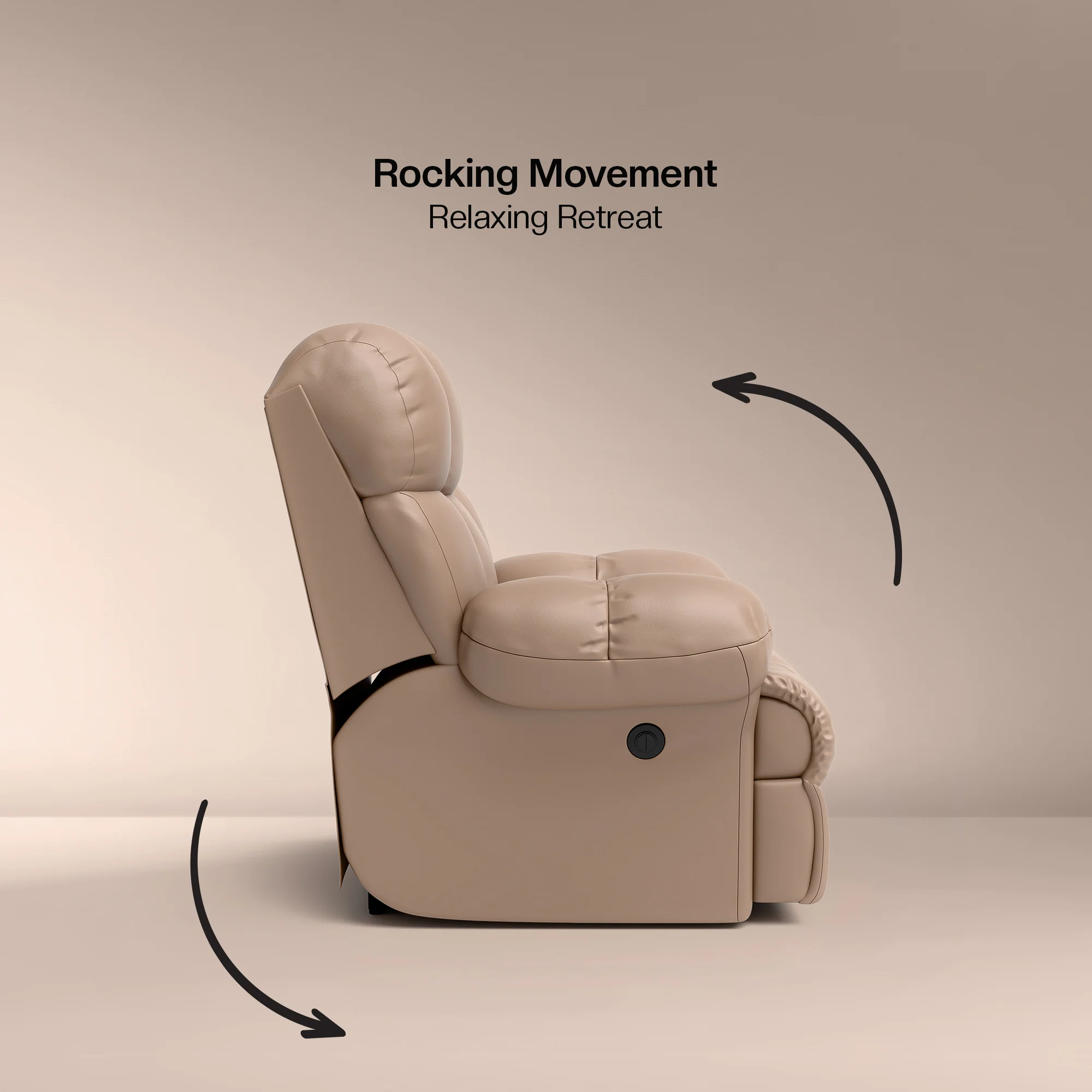 Green Soul Shangri-La Rocking, Revolving and Recline Single Seater Electric Recliner Sofa - Image 31