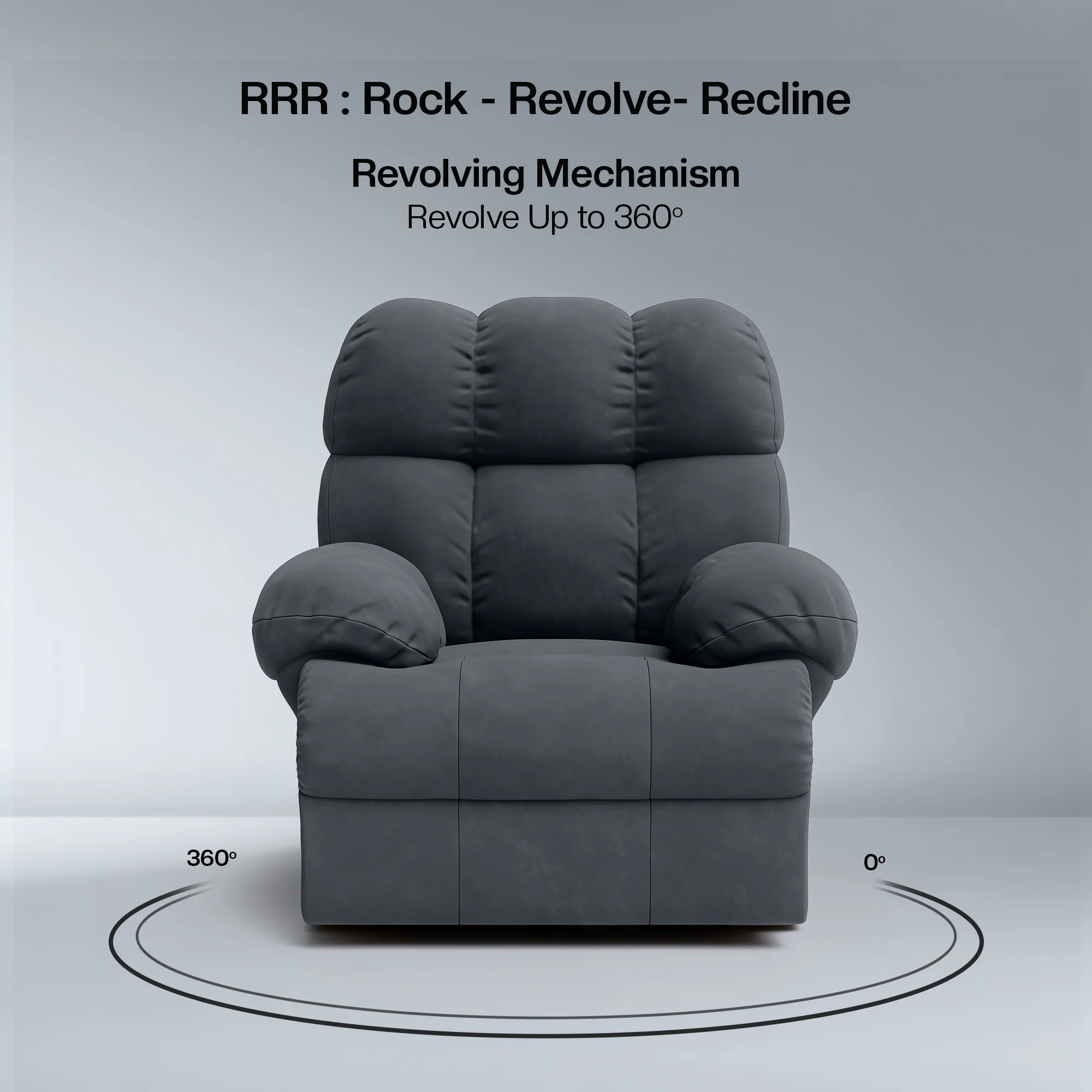 Green Soul Shangri-La Rocking, Revolving and Recline Single Seater Electric Recliner Sofa - Image 47