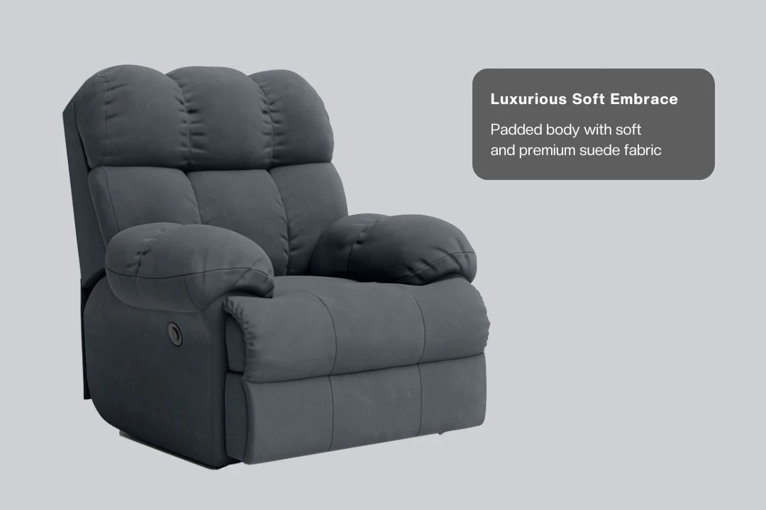 Green Soul Shangri-La Rocking, Revolving and Recline Single Seater Electric Recliner Sofa - Image 54