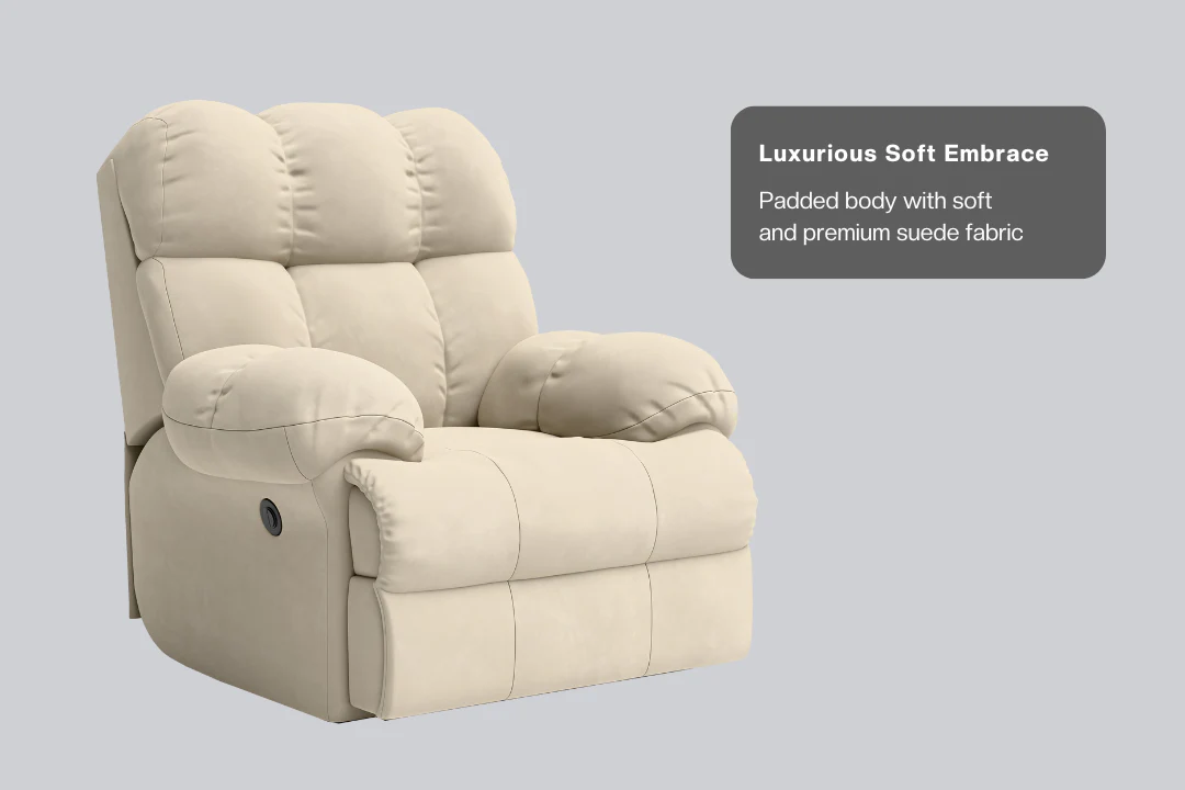 Green Soul Shangri-La Rocking, Revolving and Recline Single Seater Electric Recliner Sofa - Image 98