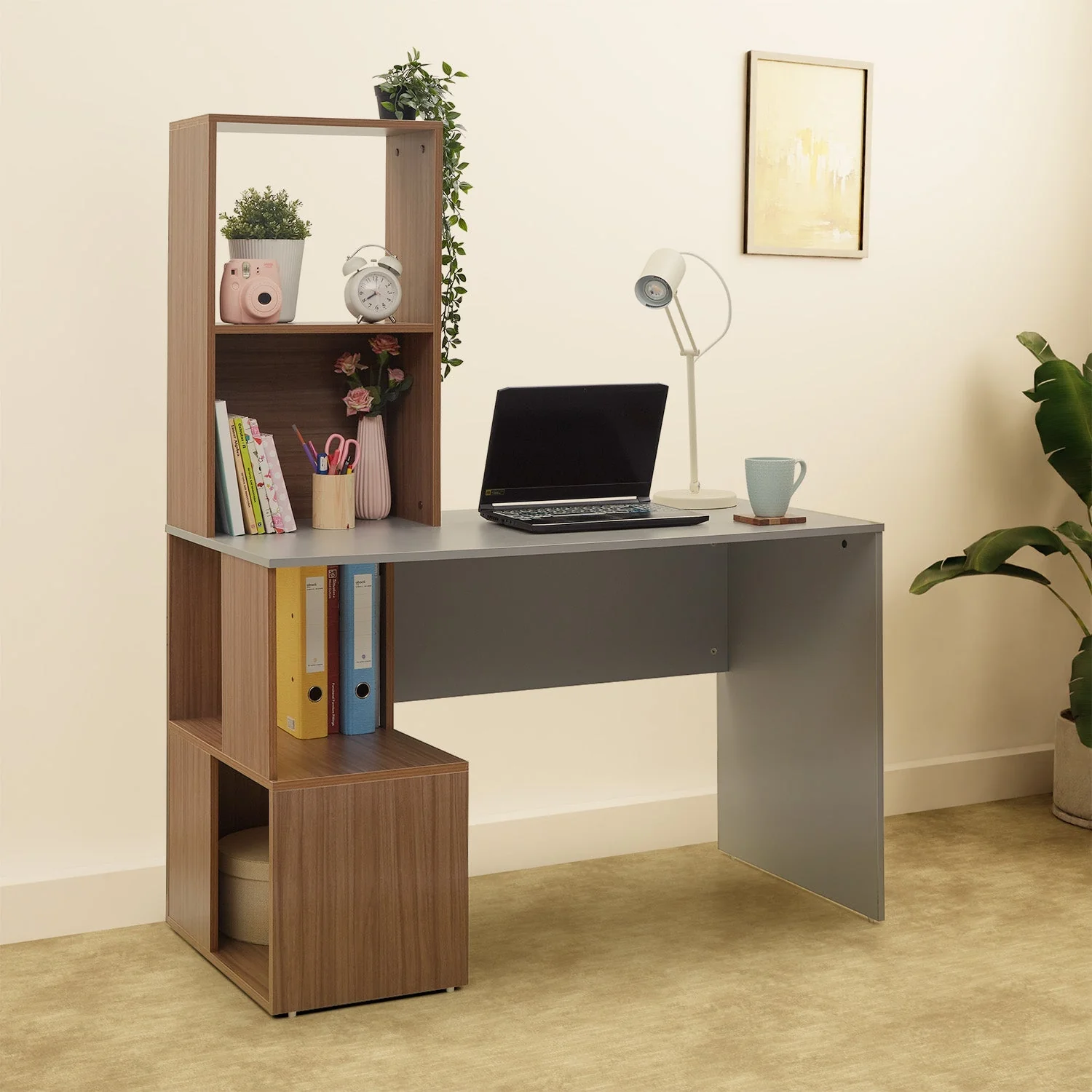 Green Soul Vermont Study Table - Gothic Grey - Image 10