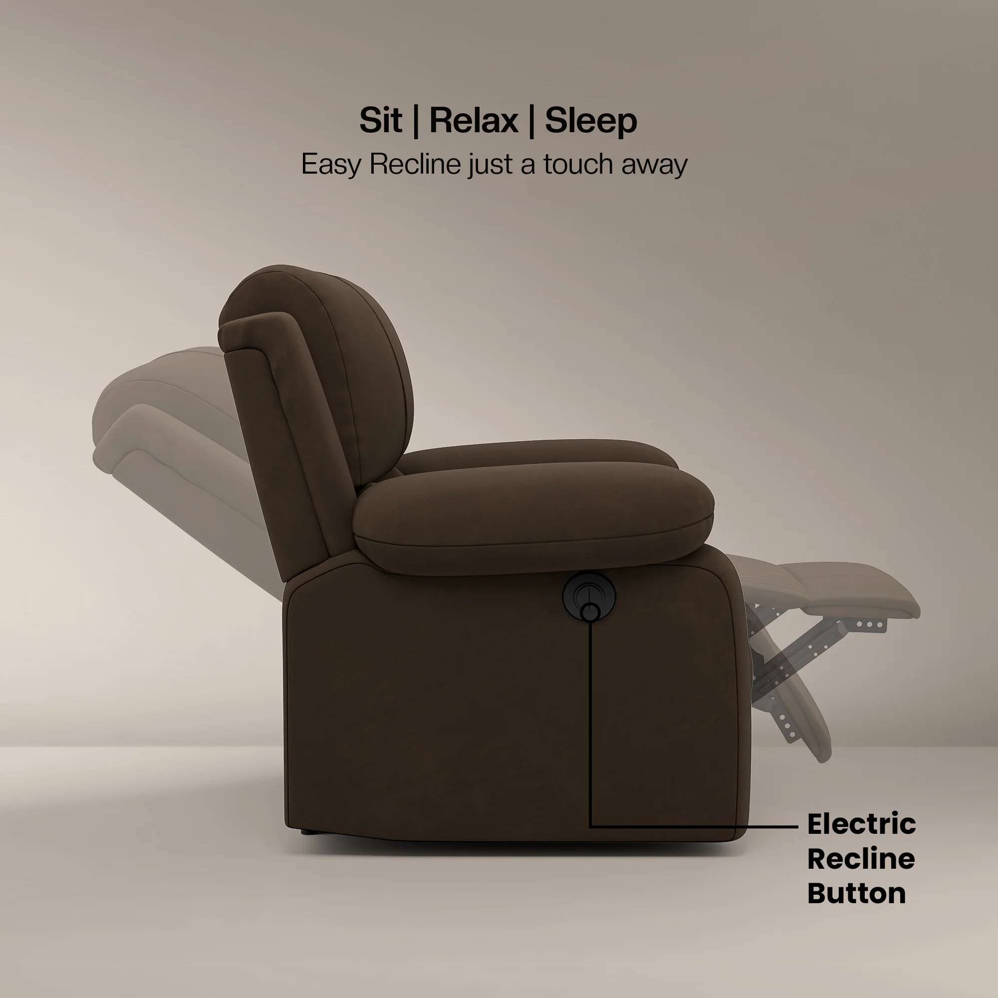 Green Soul Laze (R1) Single Seater Electric Recliner Sofa - Image 16