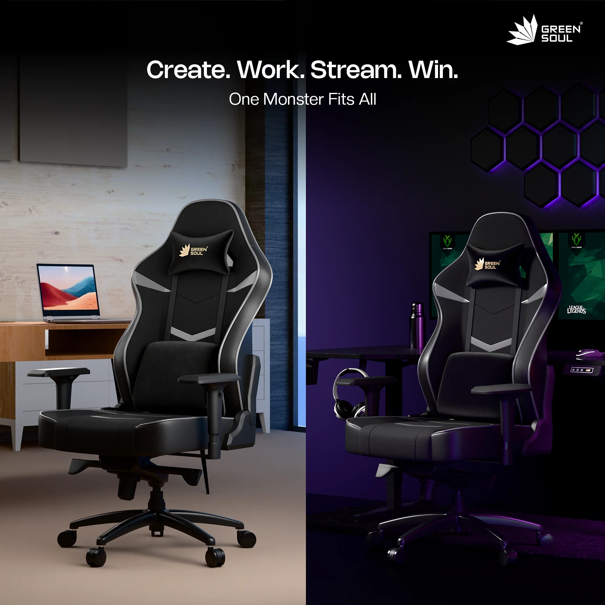 Green Soul Monster Ultimate (T) Gaming Chair - Image 65