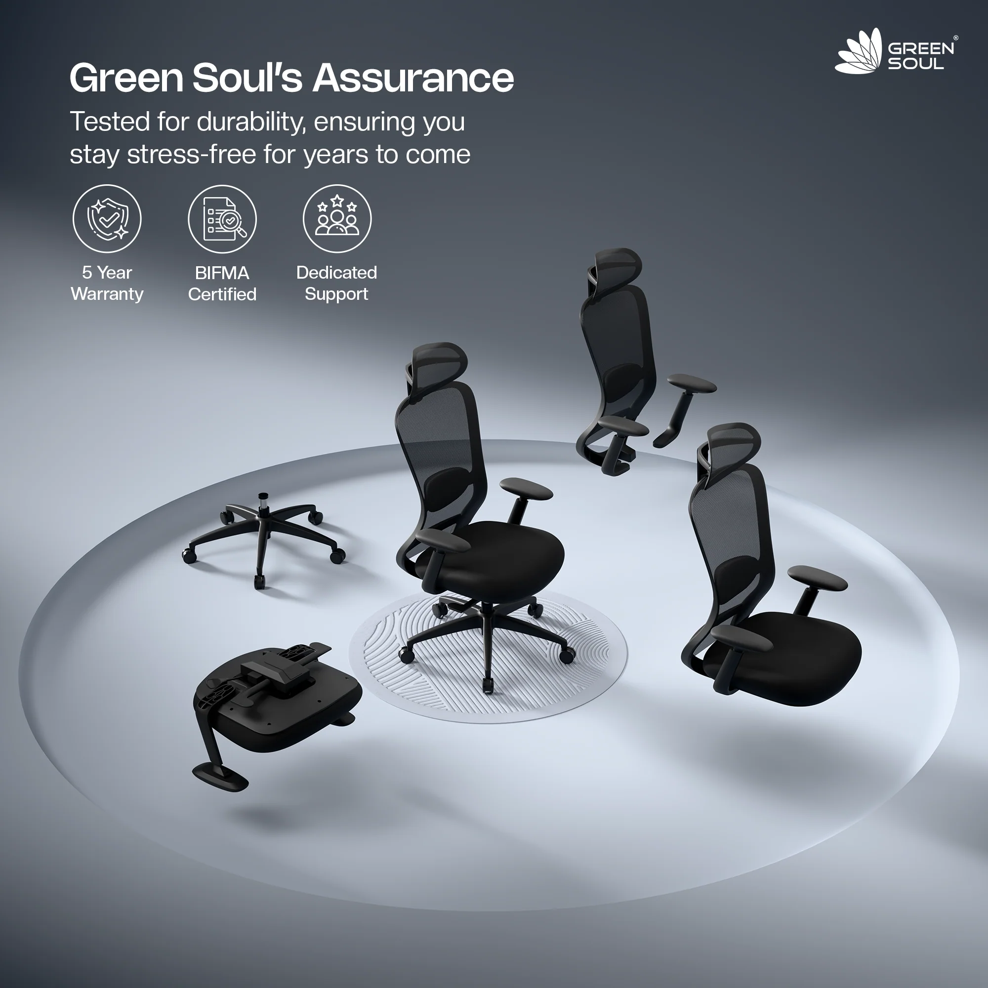 Green Soul Galaxy Ergonomic Office Chair - Image 50