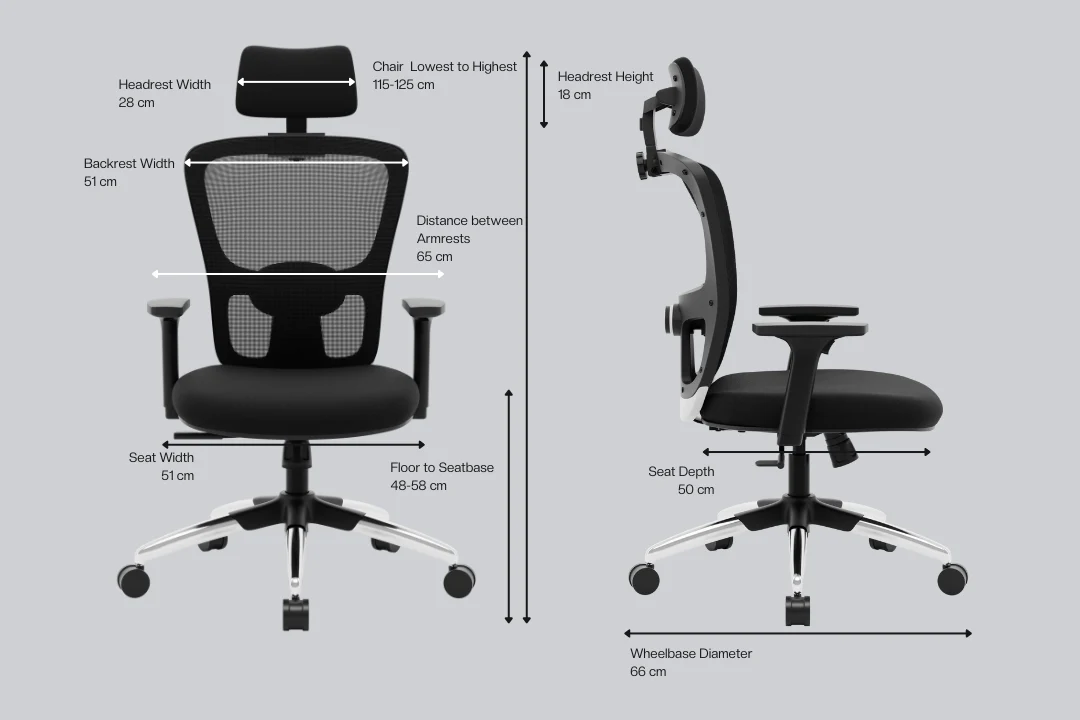 Green Soul Renewed Jupiter Superb High Back Office Chair - Image 3