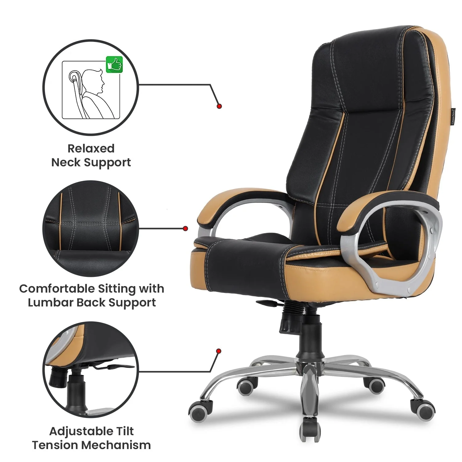 Green Soul Renewed Vienna High Back Executive Chair - Image 15