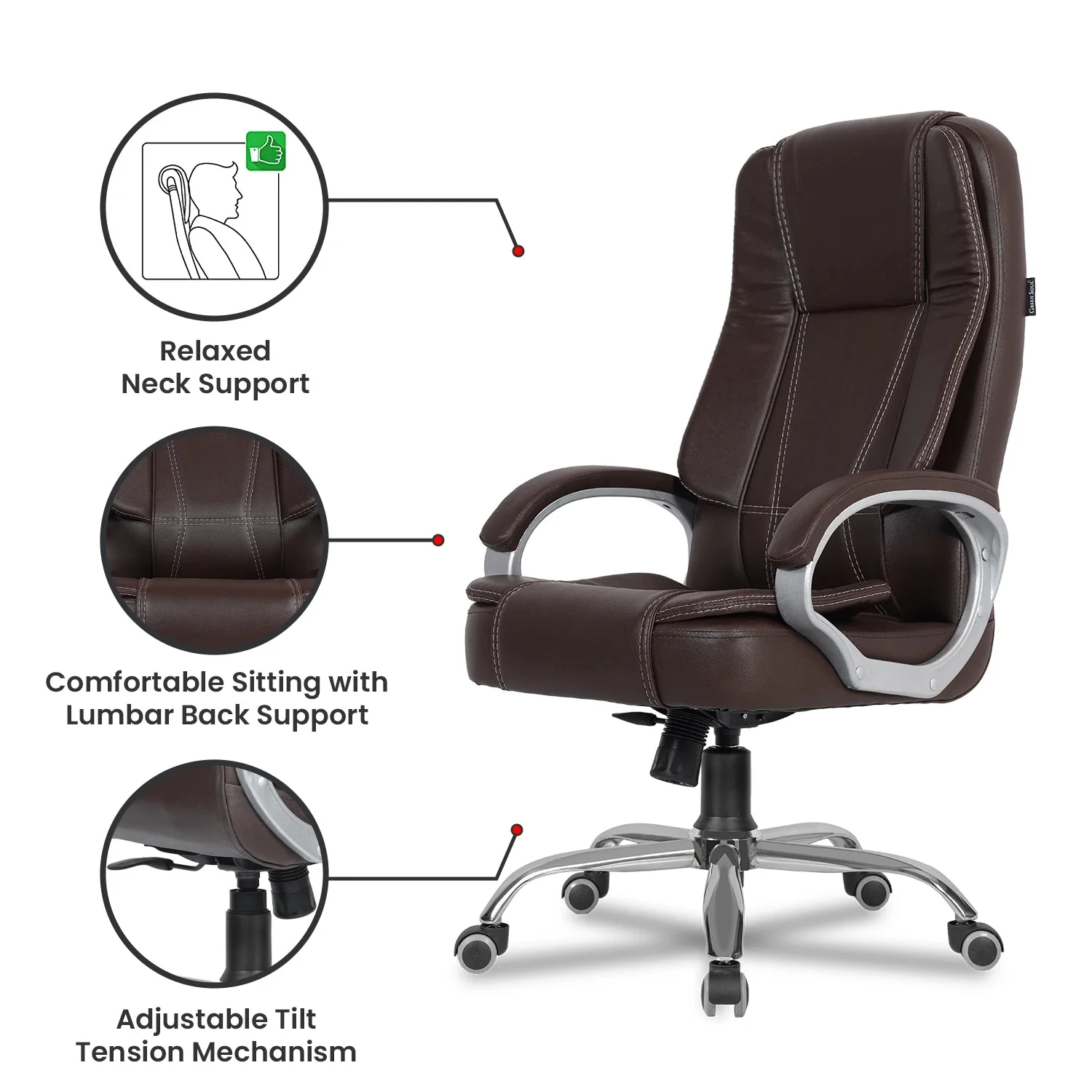 Green Soul Renewed Vienna High Back Executive Chair - Image 22