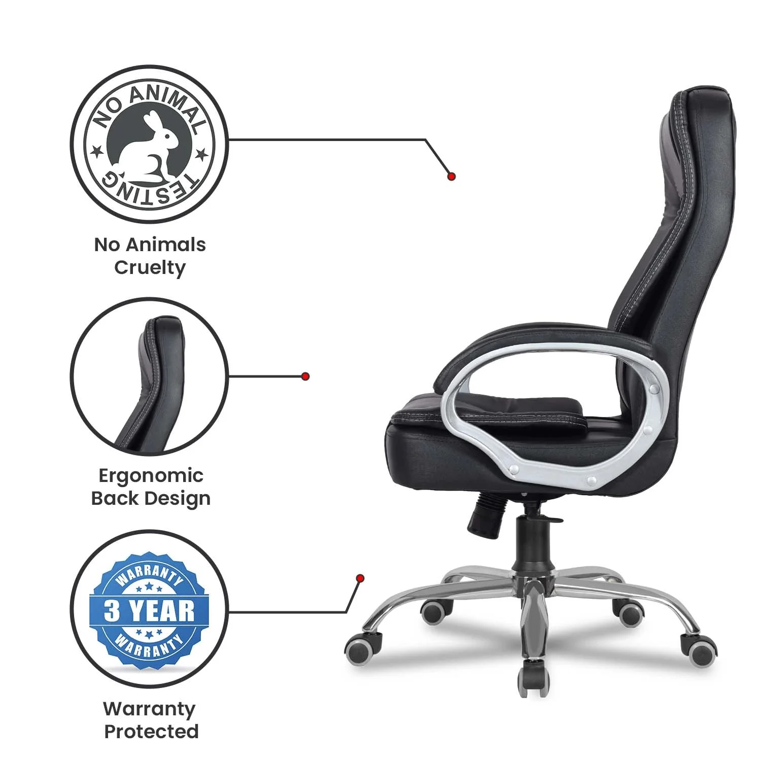 Green Soul Renewed Vienna High Back Executive Chair - Image 28