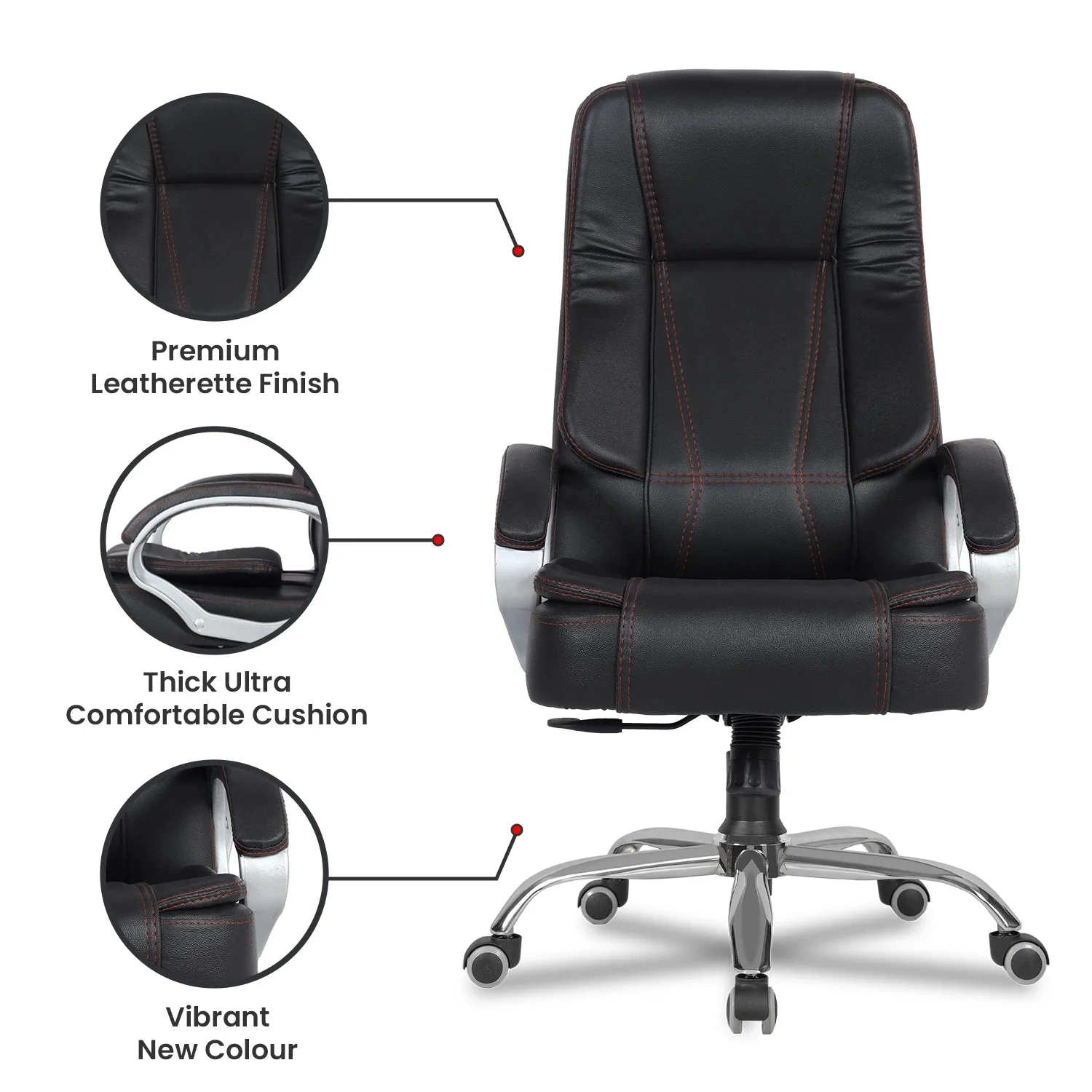 Green Soul Renewed Vienna High Back Executive Chair - Image 34